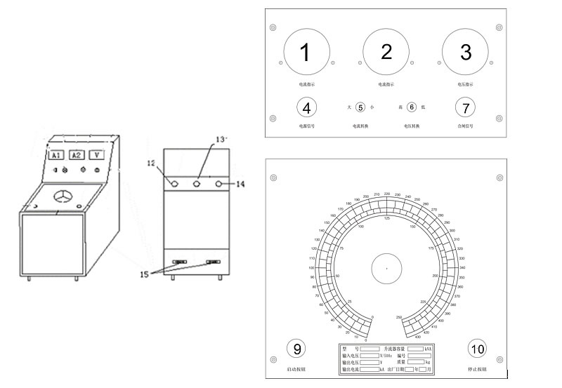 單體式大電流發生器接線圖 單體式大電流發生器接線圖